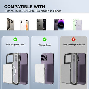 Billetera RFID de Gran Venta con Soporte de Teléfono Emergente, Nuevo Tarjetero con Patente <span class=keywords><strong>MagSafe</strong></span> y Bloqueo RFID para Uso Diario - Product Image 5