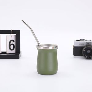 แก้วกาแฟสแตนเลสเก็บความร้อนสุญญากาศ ขนาด 8 ออนซ์ รุ่น Creative Eggshell Cup 304 พกพาสะดวก - Product Image 2