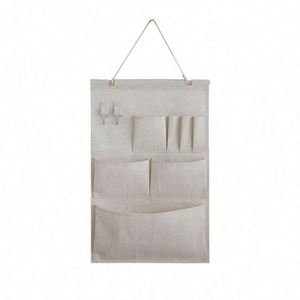 Traditional Design Cotton and Linen Dormitory Home Hanging Bag Door Bedside Mobile Phone <b>Storage</b> - Product Image 1