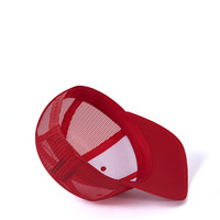 Gorra de béisbol unisex de poliéster/algodón rojo chino, estilo nuevo de otoño, moderna, con visera ligeramente curvada, tipo camionero, para exteriores, protección solar.