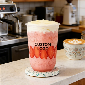 Gobelets en plastique à paroi simple de 500 ml pour slush et desserts, diamètre 90 mm, contenants jetables personnalisés à emporter - Product Image 5