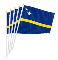 Drapeaux de pays de haute qualité, mini drapeaux de football portables sur bâtonnet pour événements sportifs, festivals patriotiques, décorations