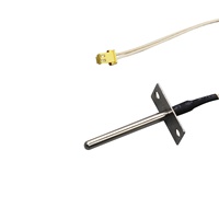 Capteur de température à thermocouple de type K, série NTC, à montage sur bride à 2 trous, 0-1200°C, pour four industriel, four à air chaud, four à cuisson