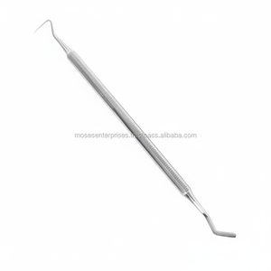 Outil dentaire en acier inoxydable, 4 pièces, hygiène pour le nettoyage des dents, mesureur, sonde de santé - Product Image 1