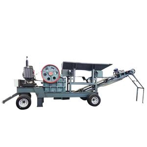 Concasseur à Mâchoires Mobile Portable 250*400 300*500 400*600 – Vente Directe Usine, Haute Qualité, Moteur AC, Débit Max. 10 t/h - Product Image 1