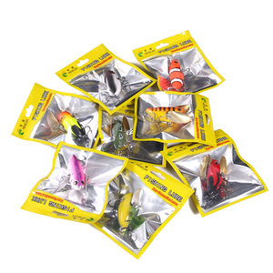 Esca per cicala di nuovo stile cucchiai doppi 6cm-12. 5g-6 # esca artificiale per la pesca dura in plastica e metallo - Product Image 6