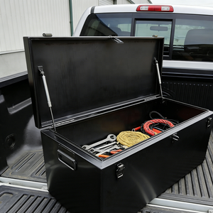 กล่องเครื่องมือโลหะกันน้ำแบบหนาพิเศษ พร้อมแถบยางซีล กล่องเก็บของสำหรับรถพ่วงพร้อมบานพับนิรภัย สำหรับรถบรรทุก รถกระบะ รถบ้าน รถพ่วง - Product Image 5