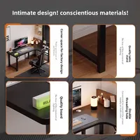 Vente directe d'usine, bureau d'ordinateur en métal, bureau d'angle pour la maison, bureau d'étude, table d'écriture, table de jeu électronique, table de jeu en forme de L