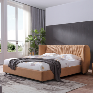 Cama <span class=keywords><strong>de</strong></span> lujo 2024, muebles <span class=keywords><strong>de</strong></span> dormitorio <span class=keywords><strong>de</strong></span> estilo contemporáneo, <span class=keywords><strong>cabeceros</strong></span> para tamaño Queen, <span class=keywords><strong>tela</strong></span> tecnológica, marco <span class=keywords><strong>de</strong></span> camas con funda - Product Image 3