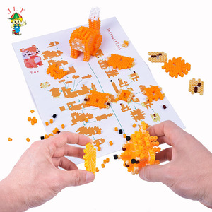Cuentas <span class=keywords><strong>Hama</strong></span> de colores para niños, juguete educativo de 5mm, cuentas Perler <span class=keywords><strong>Hama</strong></span>, cuentas de fusible ecológicas con tablero - Product Image 4