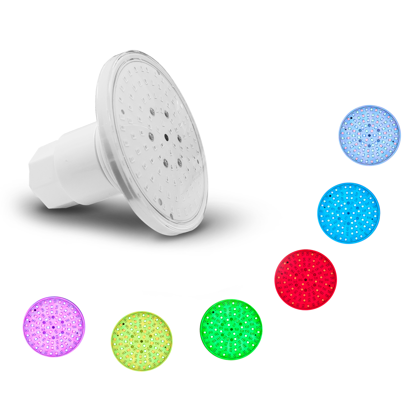Refined Vinyl Pool ColorLogic 80 & ColorLogic 40 LED Pool and Landscape Light 12V White 6W RGB LED Swimming Pool Light