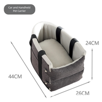 Siège de sécurité pour chat et transporteur portable pour animaux de compagnie, facile à nettoyer, détachable, accessoires pour chats