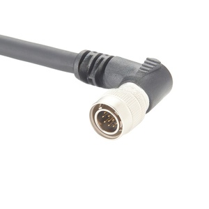 Câble flexible à angle droit 10A-10P-12P Hirose 12 broches mâle vers extrémité ouverte pour caméra Basler GigE Machine Vision - Product Image 4