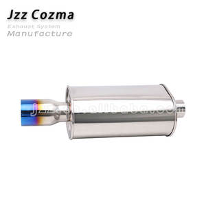 निकास कार उत्सर्जन 8.5 "* 6" अंडाकार सीधे प्रवाह सिल्न्सर 63 मिमी इनलेट 89 मिमी आउटलेट सार्वभौमिक निकास खेल मफलर - Product Image 1