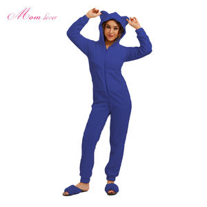 New Arrival Winter Hooded Sleepwear <strong>Fleece</strong> Nightwear Plush <strong>Teddy</strong> Bear Onesie Lounge Wear Pajamas for Women - Product Image 3