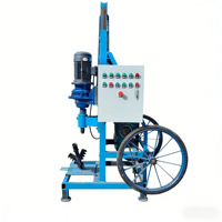 Machine de forage de puits d'eau télescopique télécommandée portable de 80 m, électrique 220 V, perceuse de forage électrique