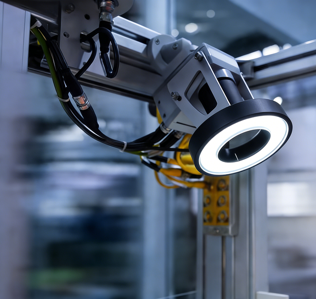 High Uniform CCD Visual 60-Degree Illumination Outer Diameter 120mm LED Ring Light Source