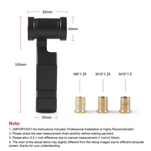 Car Gear <b>Knob</b> Aluminum Alloy Black Ergonomic <b>Shift</b> Lever For Manual Transmission 160mm 115mm - Product Image 4