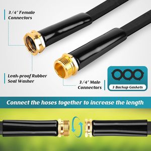 Pistolet à eau rétractable haute pression, exclusivité transfrontalière pour usage domestique, pulvérisation d'eau du robinet anti-explosion pour le jardinage et la voiture - Product Image 3