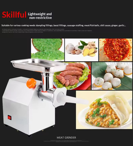 Picadora de Carne Eléctrica de Acero Inoxidable, Picadora de Carne Automática Multifuncional de Sobremesa Pequeña, de Grado Alimenticio Comercial - Product Image 5