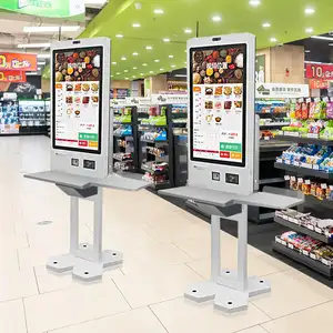 27 Inch Interactive Self Service Payment Kiosk Self Service Cash Register Payment Kiosk Self Service Kiosk Card Payment