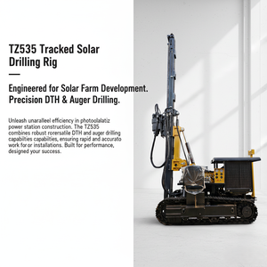 Pileuse solaire photovoltaïque, machine <span class=keywords><strong>de</strong></span> piquage hydraulique robuste avec châssis sur chenilles, pour l'installation <span class=keywords><strong>de</strong></span> fondations <span class=keywords><strong>de</strong></span> panneaux solaires - Product Image 4