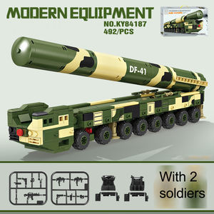 492 pièces <span class=keywords><strong>en</strong></span> <span class=keywords><strong>plastique</strong></span> Df-41 de <span class=keywords><strong>guerre</strong></span> Intercontinental missile balistique Miniatures arme à feu blocs de construction militaires avec Mini soldats jouets - Product Image 3