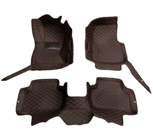 <span class=keywords><strong>Tapis</strong></span> <span class=keywords><strong>de</strong></span> <span class=keywords><strong>sol</strong></span> <span class=keywords><strong>de</strong></span> voiture 3 pièces en cuir PU personnalisé respectueux <span class=keywords><strong>de</strong></span> l'environnement, toutes saisons, 5mm d'épaisseur, coupe - Product Image 4