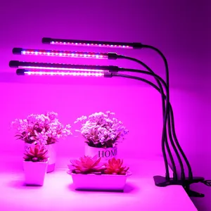フルスペクトルタイマー4ヘッド植物成長ランプクランプグローライト