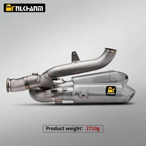 Système d'échappement de moto NlkHanm Duca V4 S/R en titane intégral AK Bottom Dual pour V4/V4S/V4R 2025 - Chine continentale - Product Image 2