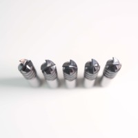 Fraise à queue plate en carbure monobloc de haute qualité, revêtement AlTiN, 4 dents, OEM, pour usinage CNC, travail des métaux