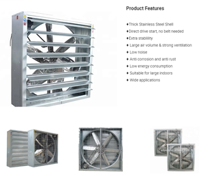 Ventilateur d'<span class=keywords><strong>extraction</strong></span> industriel à pression négative mural pour serres et élevages avicoles - Product Image 4