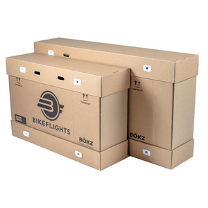 Emballage de colis pour vélo en <span class=keywords><strong>carton</strong></span> ondulé brun kraft personnalisé avec logo imprimé, grande taille, recyclable - Product Image 1