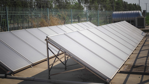 Colector de Agua Caliente <span class=keywords><strong>Solar</strong></span> de Panel Plano Independiente, Recubierto de Cromo Negro, Colector de Titanio, Tubo de Cobre Duradero 66-72 - Product Image 4