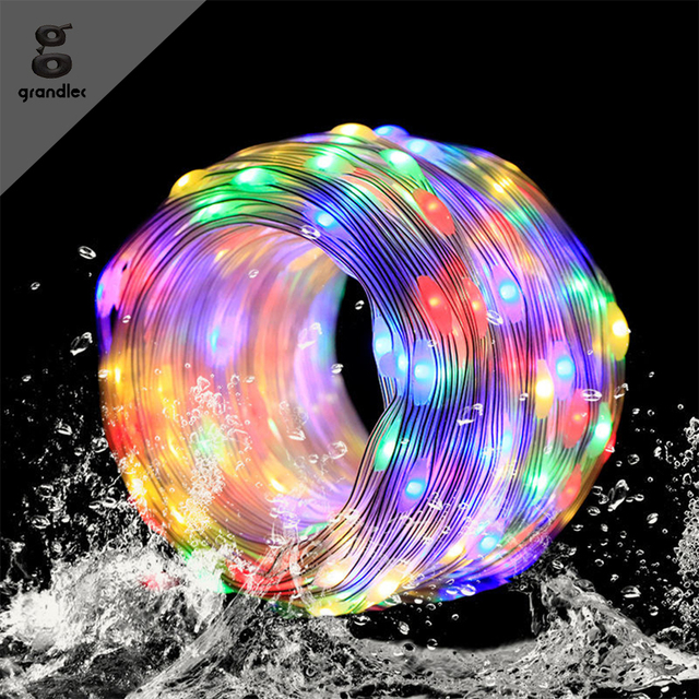 High Quality Neon Rope 150ft 45M RGB Music Sync Linear Festoon APP Remote Control Smart Multicolor LED Fairy Strip String Lights