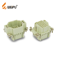 WEIPU 250V Multi Core 10A Ip65 Femelle Aviation Power Fil Électrique Connecteur Circulaire Cuivre Crimp Terminal