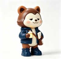 Figurine d'art de collection personnalisée en forme d'écureuil, statue de dessin animé en PVC, fabrication OEM en Chine, figurine personnalisée pour la vente en gros de produits de marque