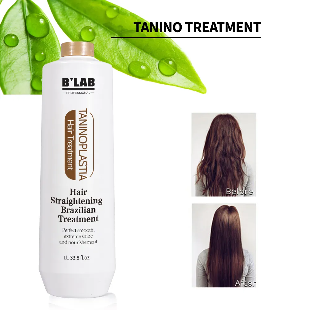 Tanino Plastia Hair Treatment OEM Customized logo Natural Ingredients Restoration And Straightening Brazilian Keratin Treatment