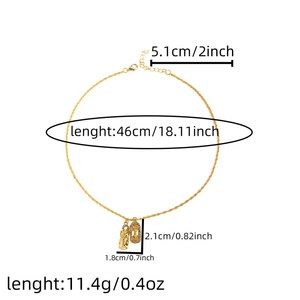 Collier Pixiu Vajra ancien de couleur or pour femmes collier haut de gamme au design polyvalent, exquis et à la mode - Product Image 3