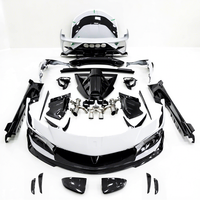 Body Kit Gaya MSY untuk Ferrari SF90 Spider 2019-2022 Kap Mesin Bumper Diffuser Side Skirt Cover Spion Fender Spoiler Bonnet Knalpot