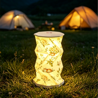 Lampe de bureau LED pliable Origami à extension directe d'usine pour chambre, salon, extérieur, voyage, lampe de table sans fil