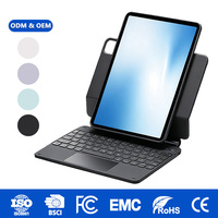 Funda con Teclado Magnético Inteligente con Trackpad y Soporte para Lápiz para iPad Pro 11" 2022/2021/2020 Servicio OEM CE/RoHS