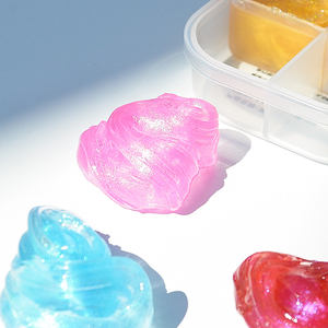 Boîte à <span class=keywords><strong>Slime</strong></span> en Latex à 4 grilles Multi-Texture Jouet anti-stress Sensory Fidget Putty pour enfants adultes Vente en gros - Product Image 5