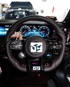Volant de voiture en fibre de carbone pour <span class=keywords><strong>Mercedes</strong></span>-Benz Classe A, B, C, E, G, S, pour <span class=keywords><strong>AMG</strong></span> GT, <span class=keywords><strong>CL</strong></span>, SL, GL, ML, W212, W176, W213, W211, W205 - Product Image 1