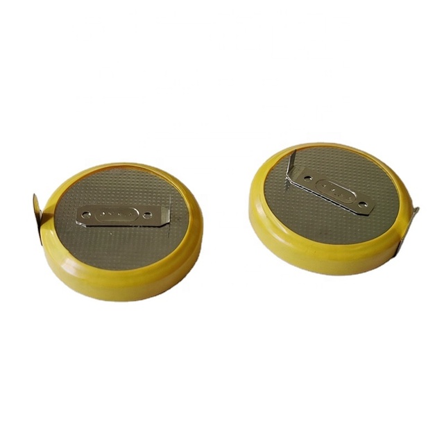 Lir2032 Lir2025 Lir2477 Lir1254 Lir3032 Lir2450 Rechargeable Battery 3.6v Button Cell with Solder Tabs Pins
