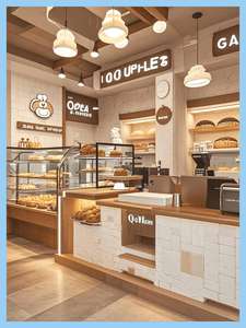 Vendita al dettaglio di <span class=keywords><strong>legno</strong></span> forno pane vetrina Hot Cake Store <span class=keywords><strong>infissi</strong></span> negozio di panetteria Custom Interior Design espositore da forno - Product Image 3