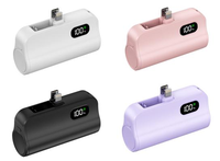 Batterie externe portable 5000 mAh avec charge rapide, entrée Type-C, écran LCD et batterie Li-Polymère