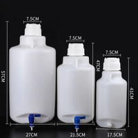 5l 10l 20l grande capacité en plastique bouteille inférieure seau d'eau distillée avec robinet