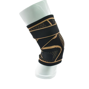 Genouillère de compression en cuivre avec bandage flexible et sangles antidérapantes, protections sportives pour coudes et genoux - Product Image 3