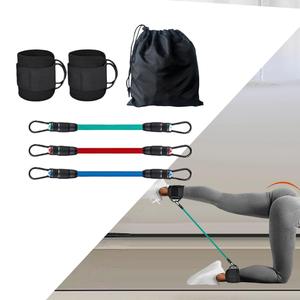 Fasce di resistenza alla caviglia portatili con polsini TPE e materiali in lattice per ginnastica Body Building glutei allenamento e allenamento - Product Image 5